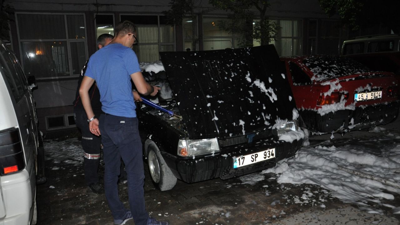 Hastane Otoparkında Çıkan Yangın Korkuttu Manisa Kulis Haber Manisa