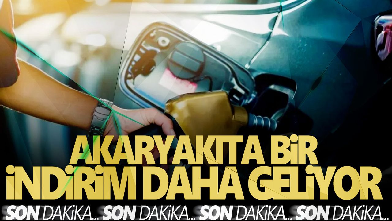 Benzin ve motorinde peş peşe indirimler Akaryakıta bir indirim daha