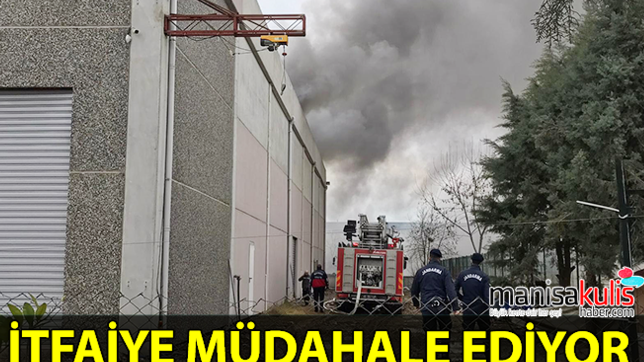 Manisa'da plastik oyuncak fabrikasında yangın