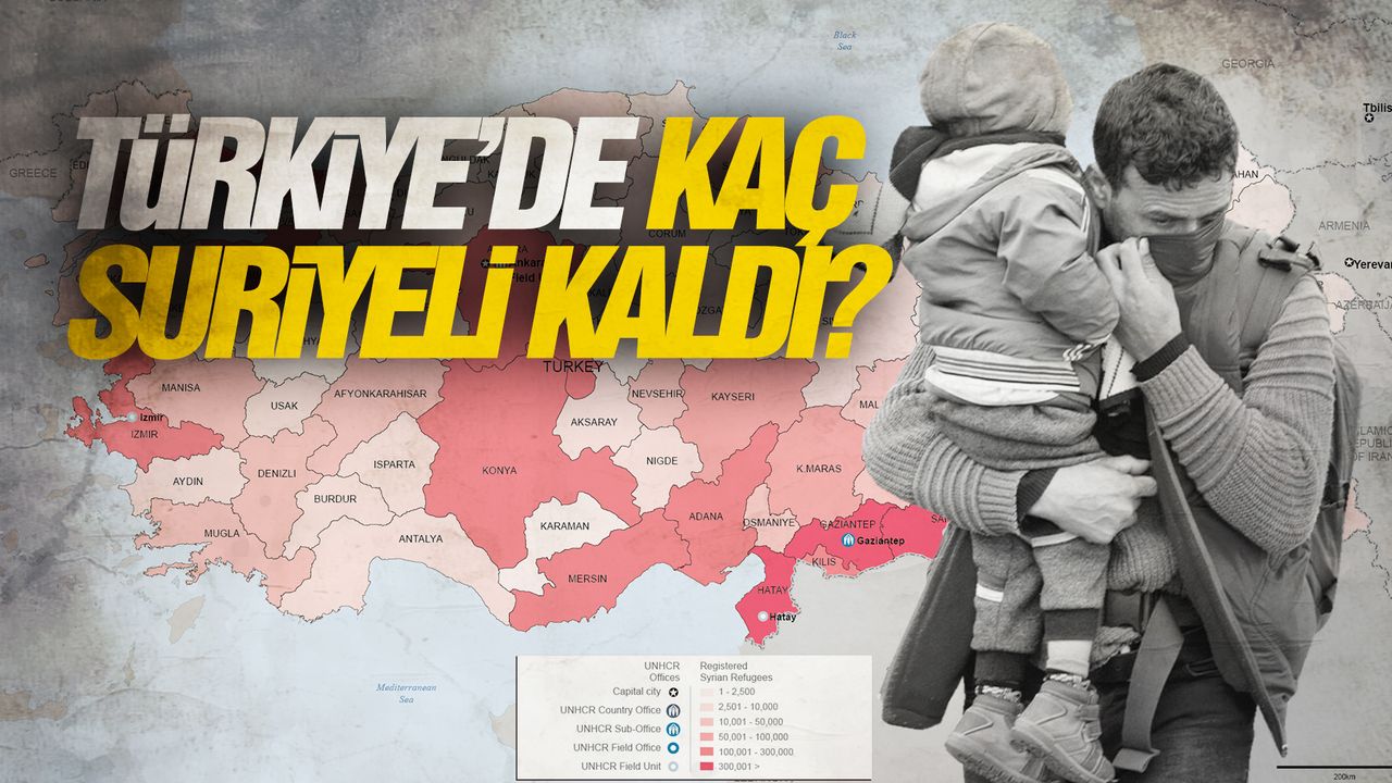 Türkiye’de yaşayan Suriyeli sayısı açıklandı