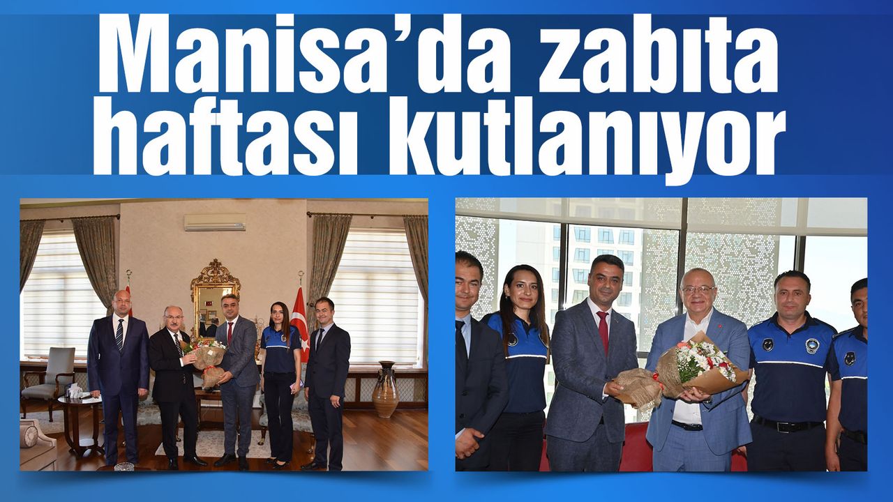 Zabıta Daire Başkanlığı Vali Karadeniz ve Başkan Ergün'ü ziyaret etti