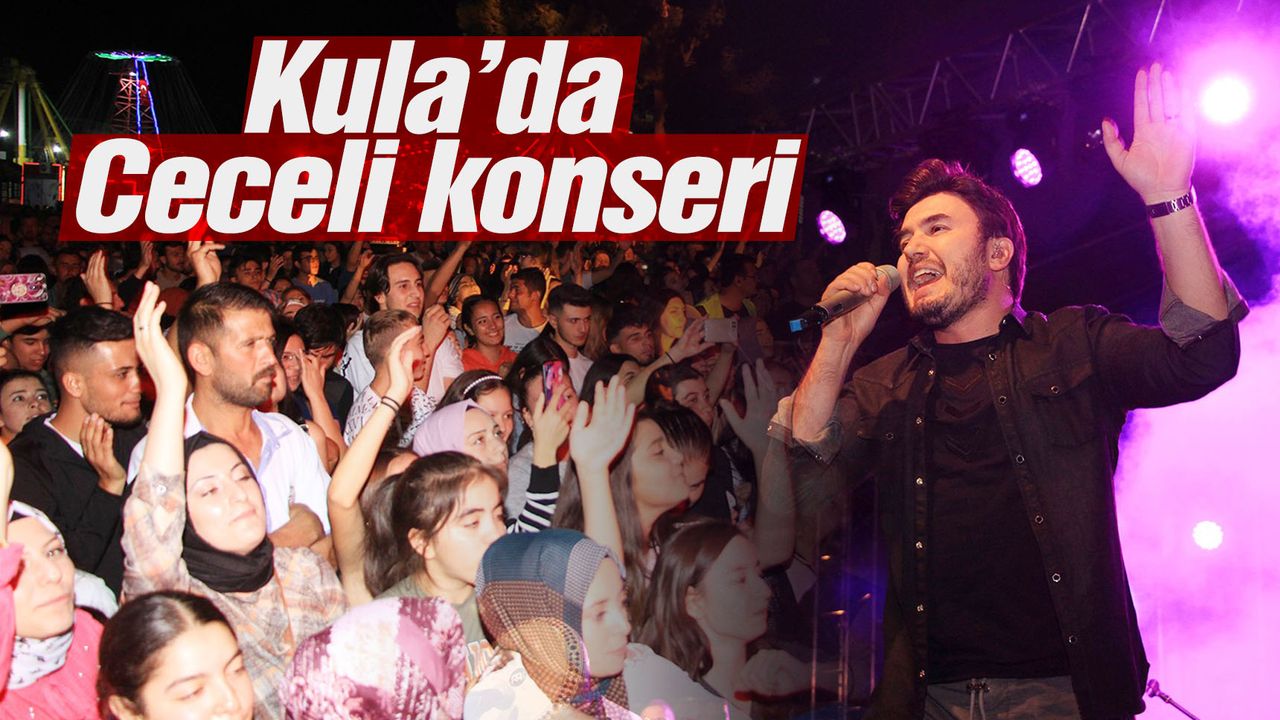 Kula’da festival Mustafa Ceceli konseri ile başladı