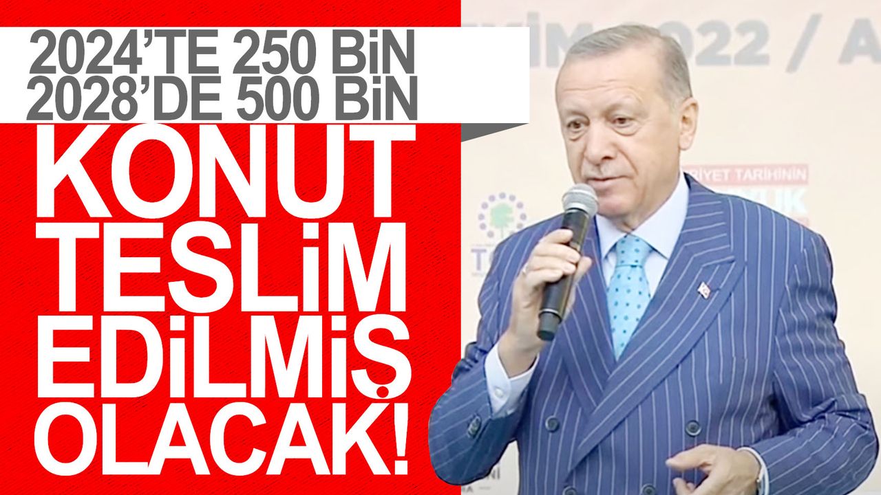 Cumhurbaşkanı Erdoğan temel atma töreninde açıkladı!