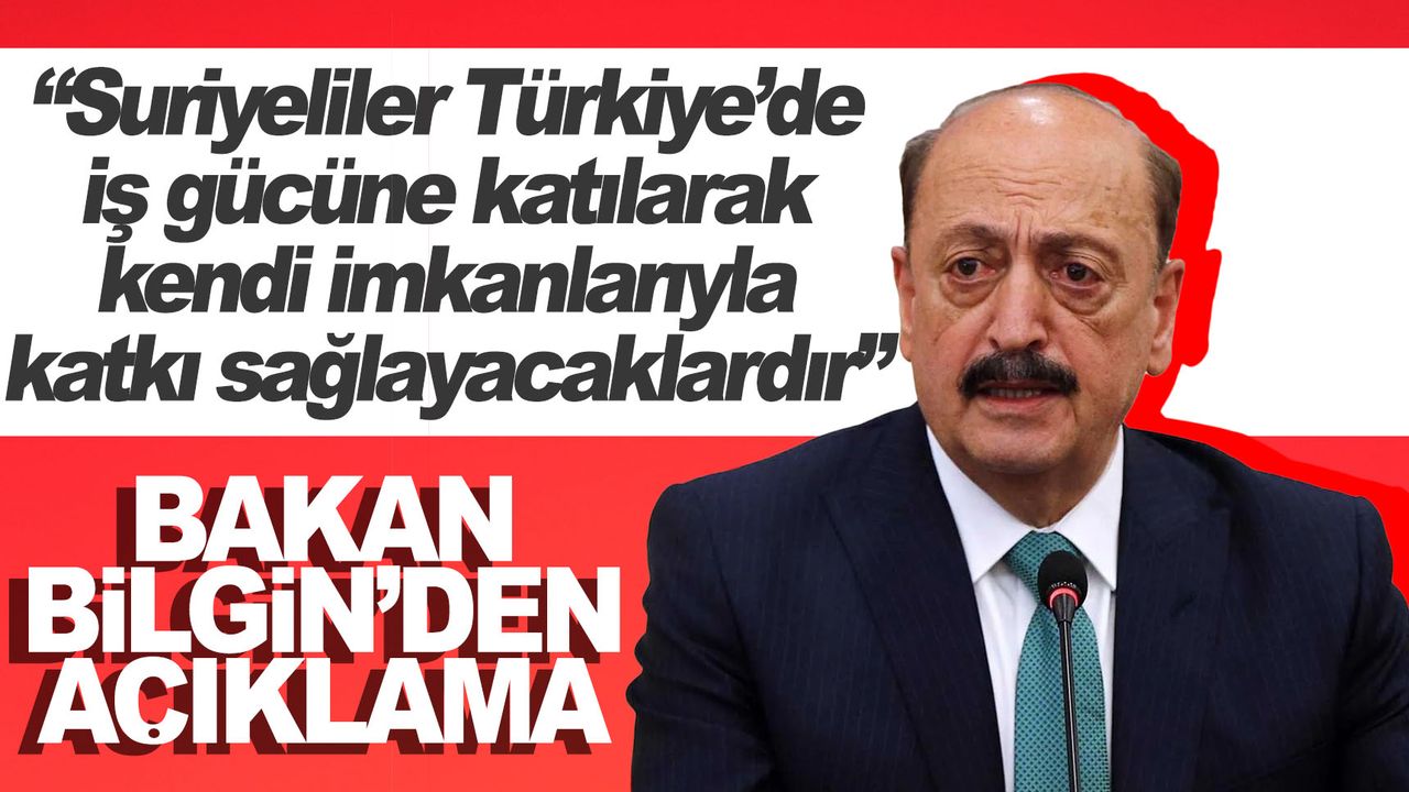 Bakan Bilgin: “Türkiye’nin en önemli sorunlarından biri yıllardır göç dalgasına maruz kalması”