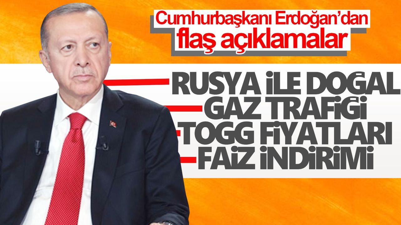 Cumhurbaşkanı Erdoğan canlı yayında konuştu