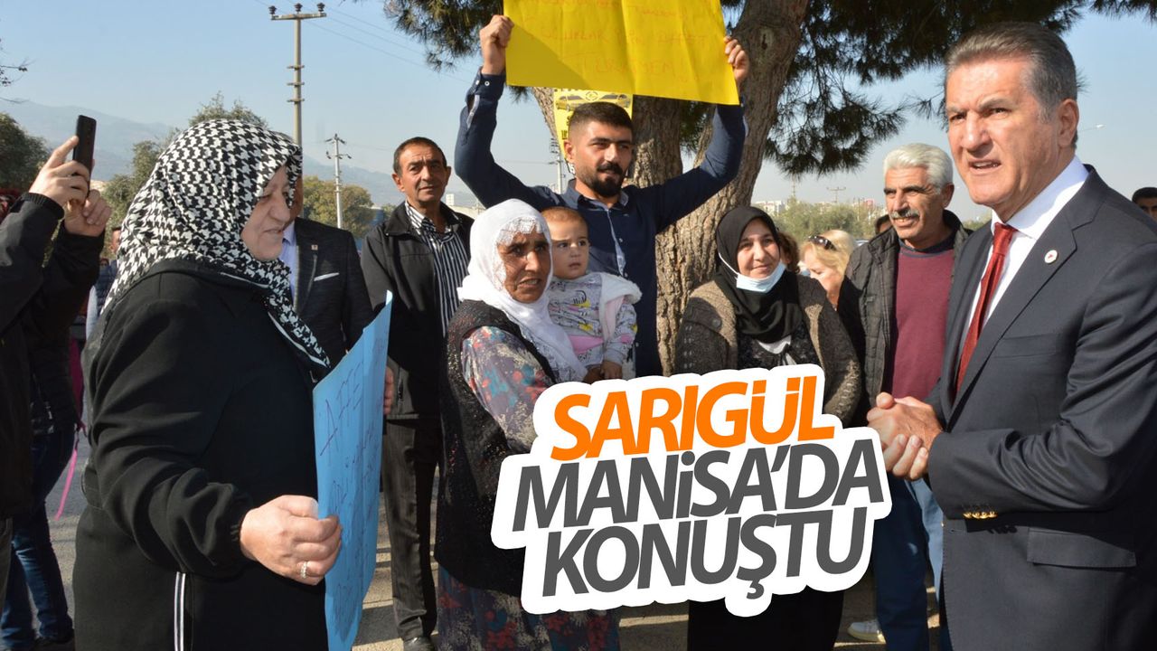 TDP Genel Başkanı Sarıgül Manisa’da “Af” istedi