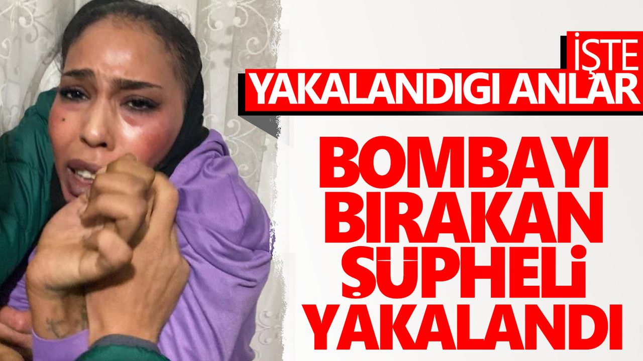 Taksim'e bombayı yerleştiren şüphelinin yakalandığı andan kareler