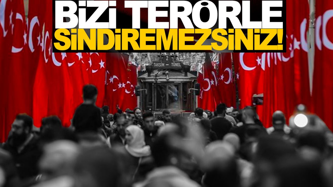 Taksim Türk Bayrağı ile donatıldı