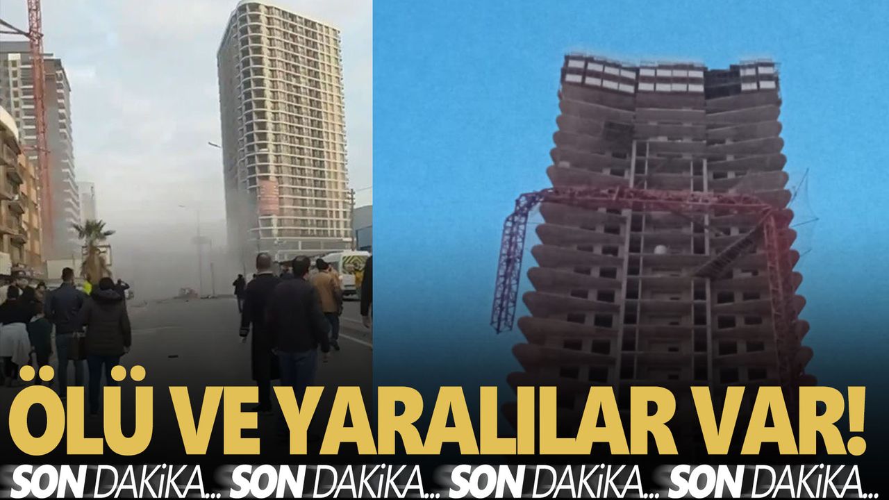 Son dakika... İzmir'de inşaat vinci devrildi! Ölü ve yaralılar var
