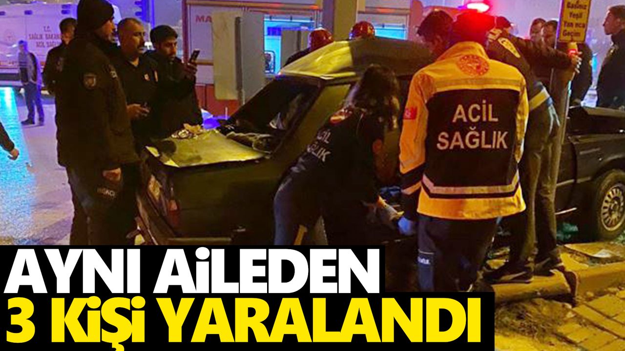 Saruhanlı'daki kazada aynı aileden 3 kişi yaralandı