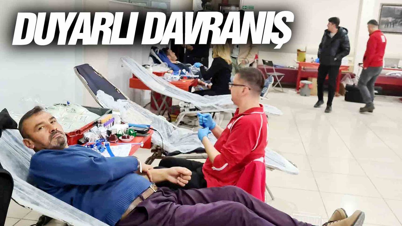 Gördesli vatandaşlar kan bağışına destek verdi