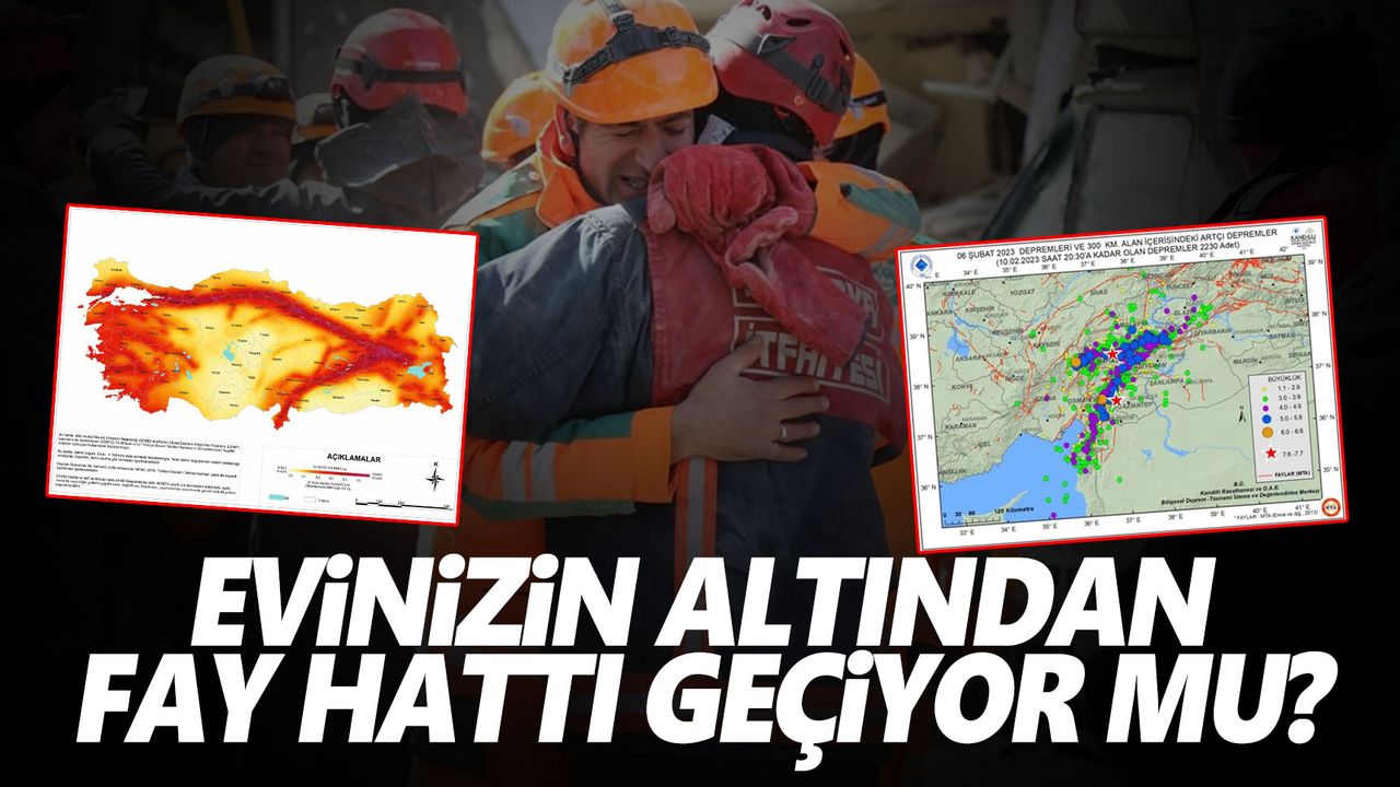 Türkiye deprem tehlike haritası... Evinizin altında fay hattı geçiyor mu?