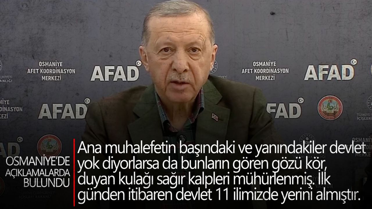 Cumhurbaşkanı Erdoğan: Bunların gözleri kör, kulakları sağır
