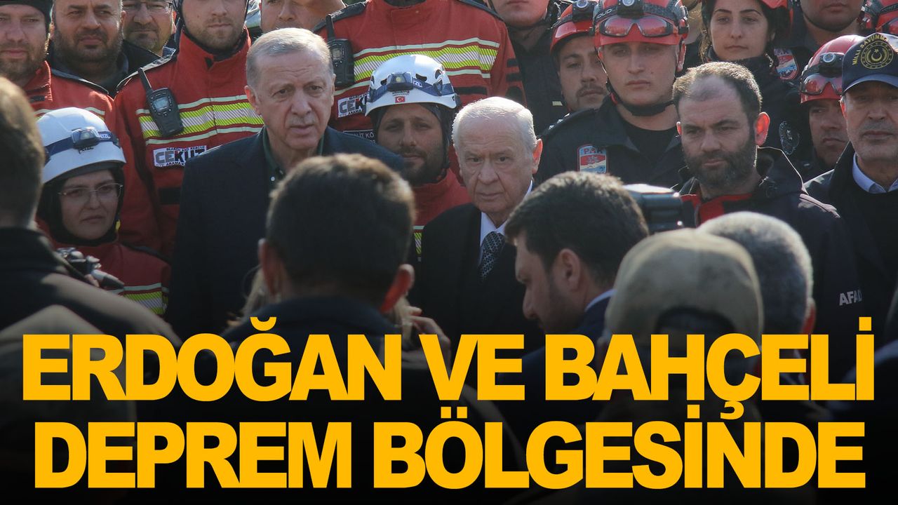 Cumhurbaşkanı Erdoğan ve MHP Lideri Bahçeli Hatay’da