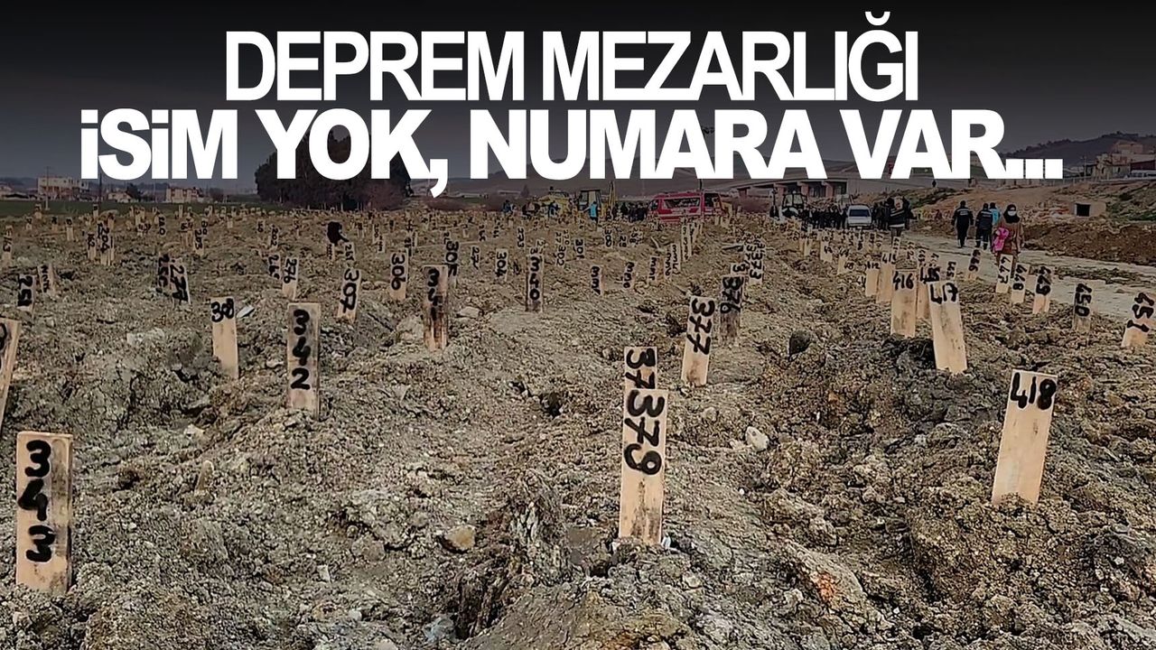 Hatay'da 'deprem mezarlığı’ kuruldu