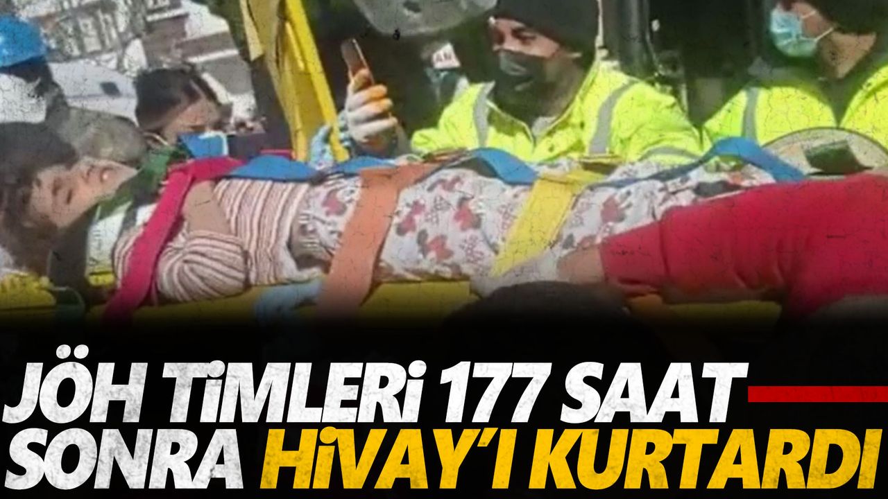 JÖH timleri 177 saat sonra enkazdan 7 yaşındaki Hivay’ı sağ olarak çıkardı  