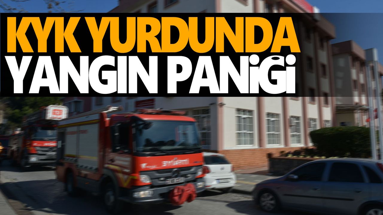 Turgutlu'da KYK Yurdunda çıkan küçük çaplı yangın söndürüldü