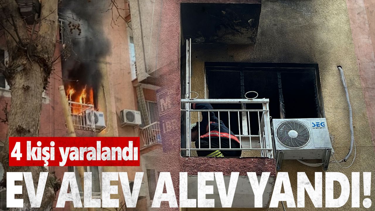 Manisa'da korkutan yangın: 4 yaralı