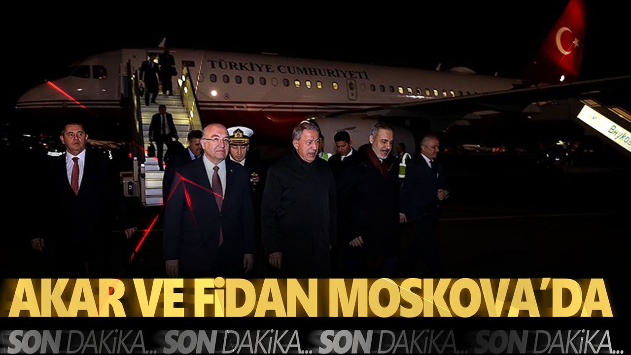 Milli Savunma Bakanı Akar ve MİT Başkanı Fidan Moskova’da