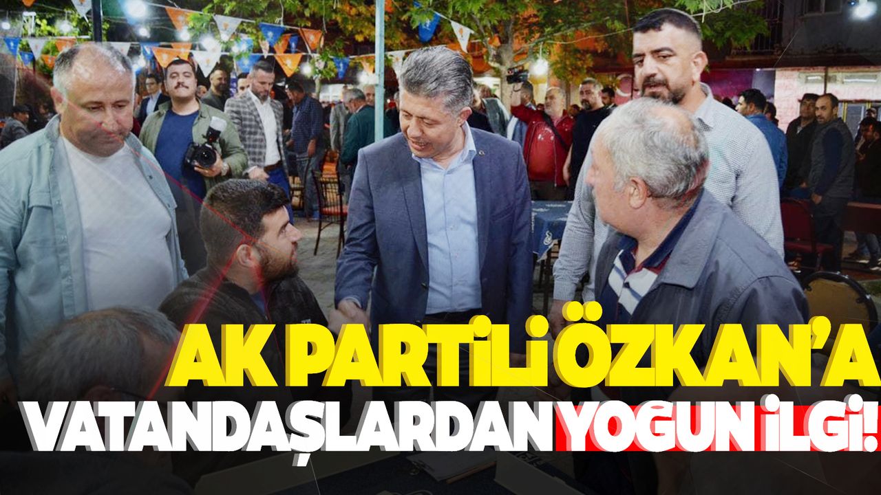 AK Partili Mehmet Ali Özkan’a vatandaşlardan yoğun ilgi