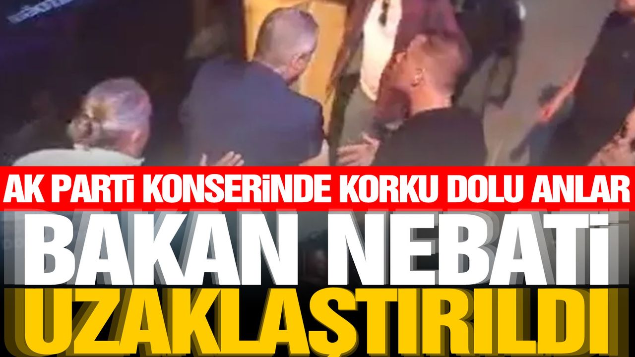 AK Parti'nin Cengiz Kurtoğlu konserinde korkutan anlar