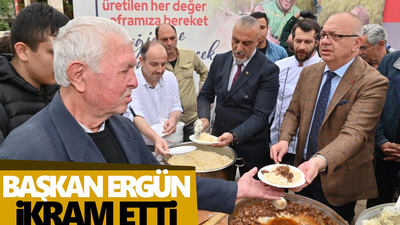 Başkan Ergün, pilav hayrında Manisalılarla buluştu