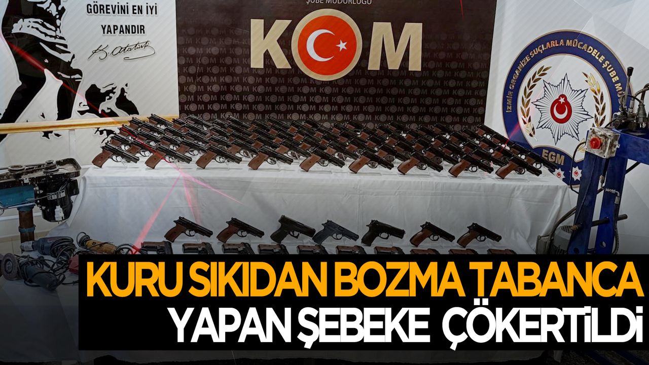 İzmir polisinden silah imalatçılarına flaş operasyon!