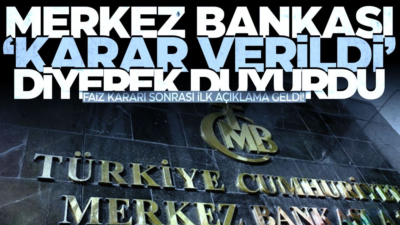 Merkez Bankas Faiz Karar Sonras Yeni A Klama Manisa Kulis Haber Manisa Haberleri Zmir