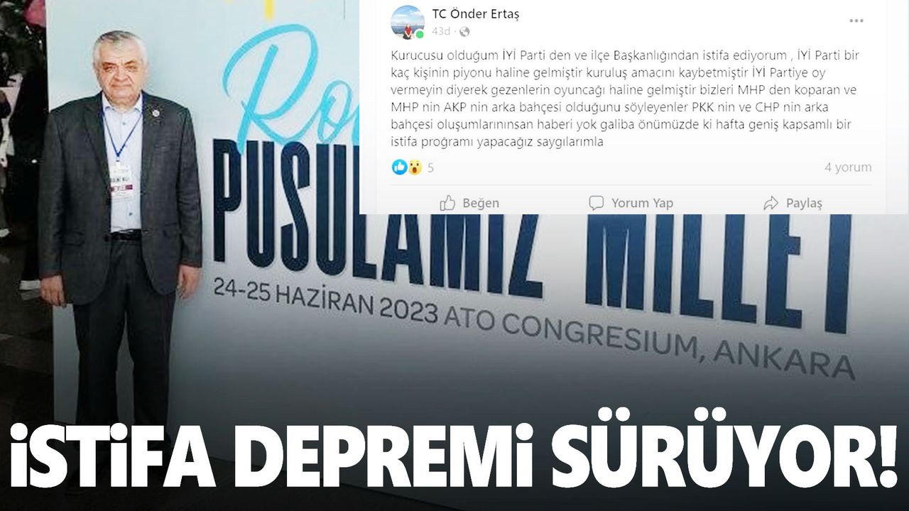 Manisa İYİ Parti’de istifa depremi sürüyor!