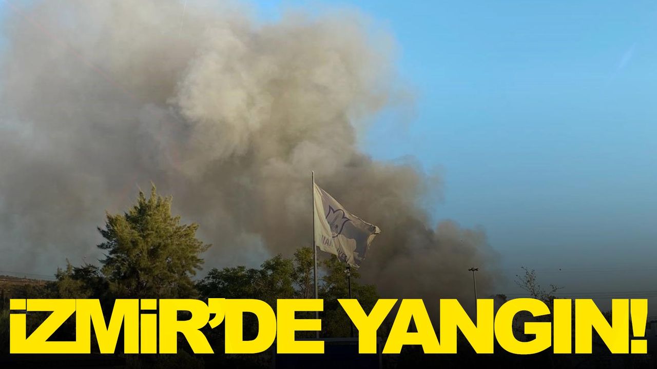 İzmir’de katı atık toplama merkezinde korkutan yangın