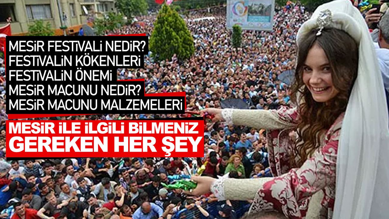 Mesir Festivali'nin önemi nedir, Mesir Macunu malzemeleri nelerdir?