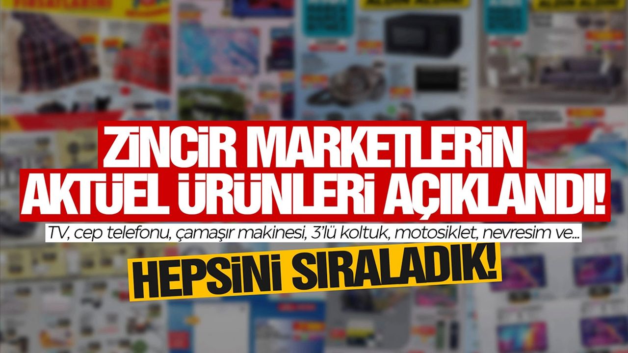 BİM, A101 ve ŞOK marketler aktüel ürün listelerini açıkladı! (Kasım-Aralık)