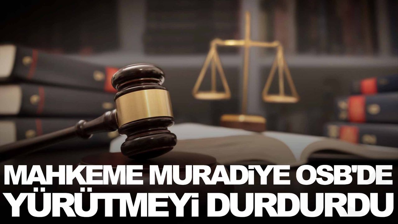 Mahkeme Muradiye OSB'de yürütmeyi durdurdu