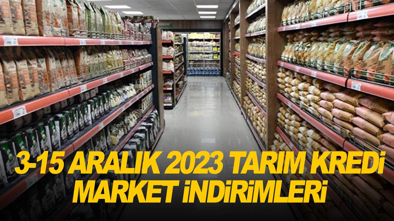 Tarım Kredi Kooperatif Market Aralık ayına özel yeni indirimli ürünler listesi