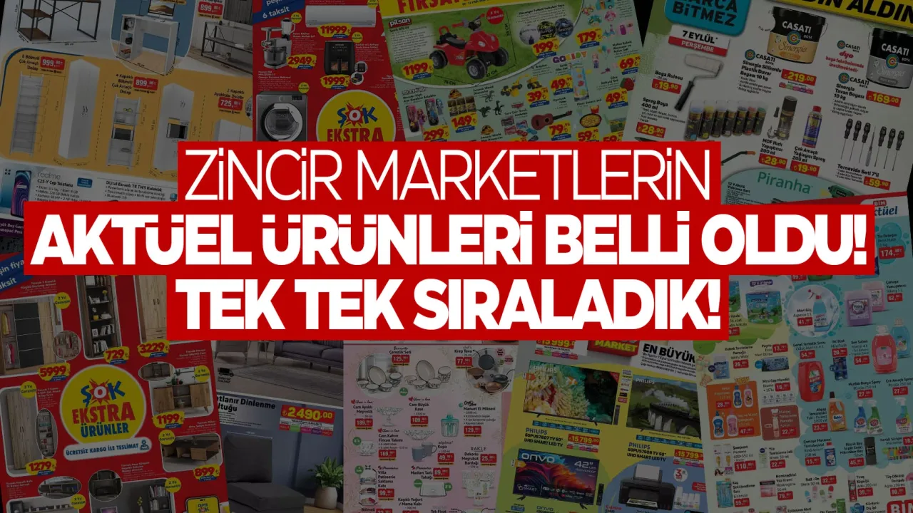 A101, BİM ŞOK market aktüel ürün kataloğu açıklandı... Aralık ayı listeleri