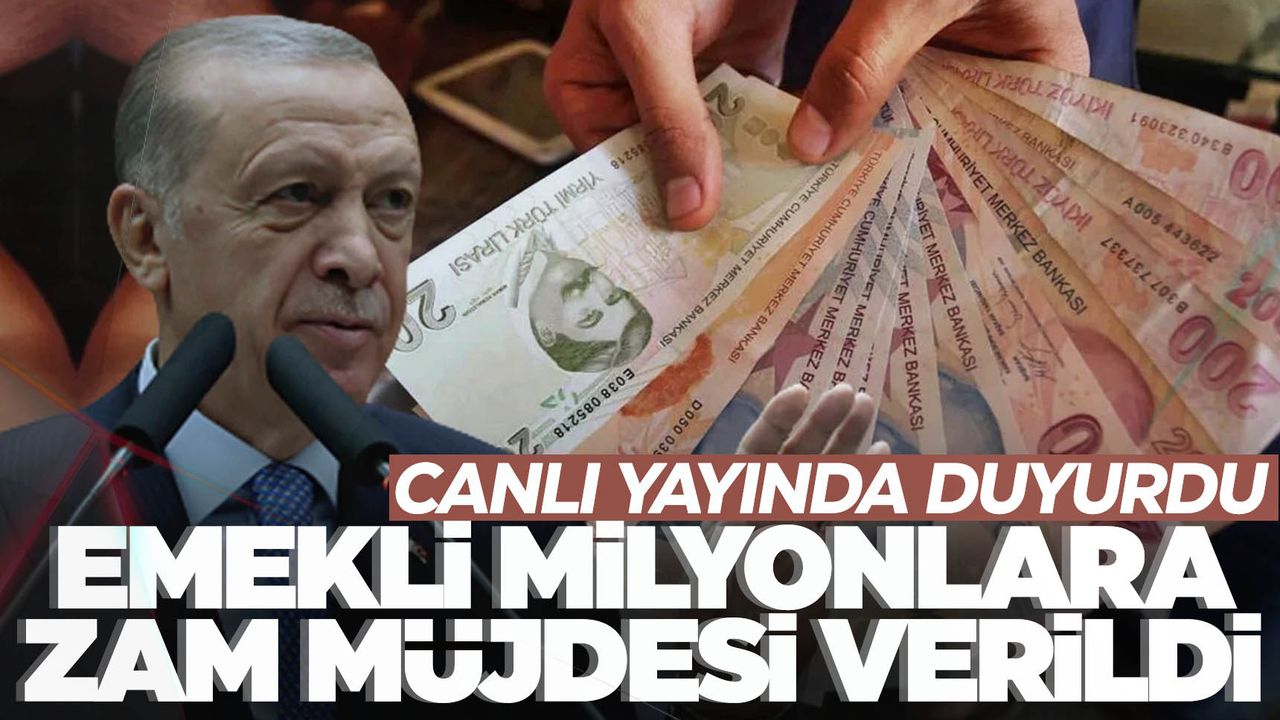 Cumhurbaşkanı Erdoğan duyurdu… Milyonlarca emekliye müjde!