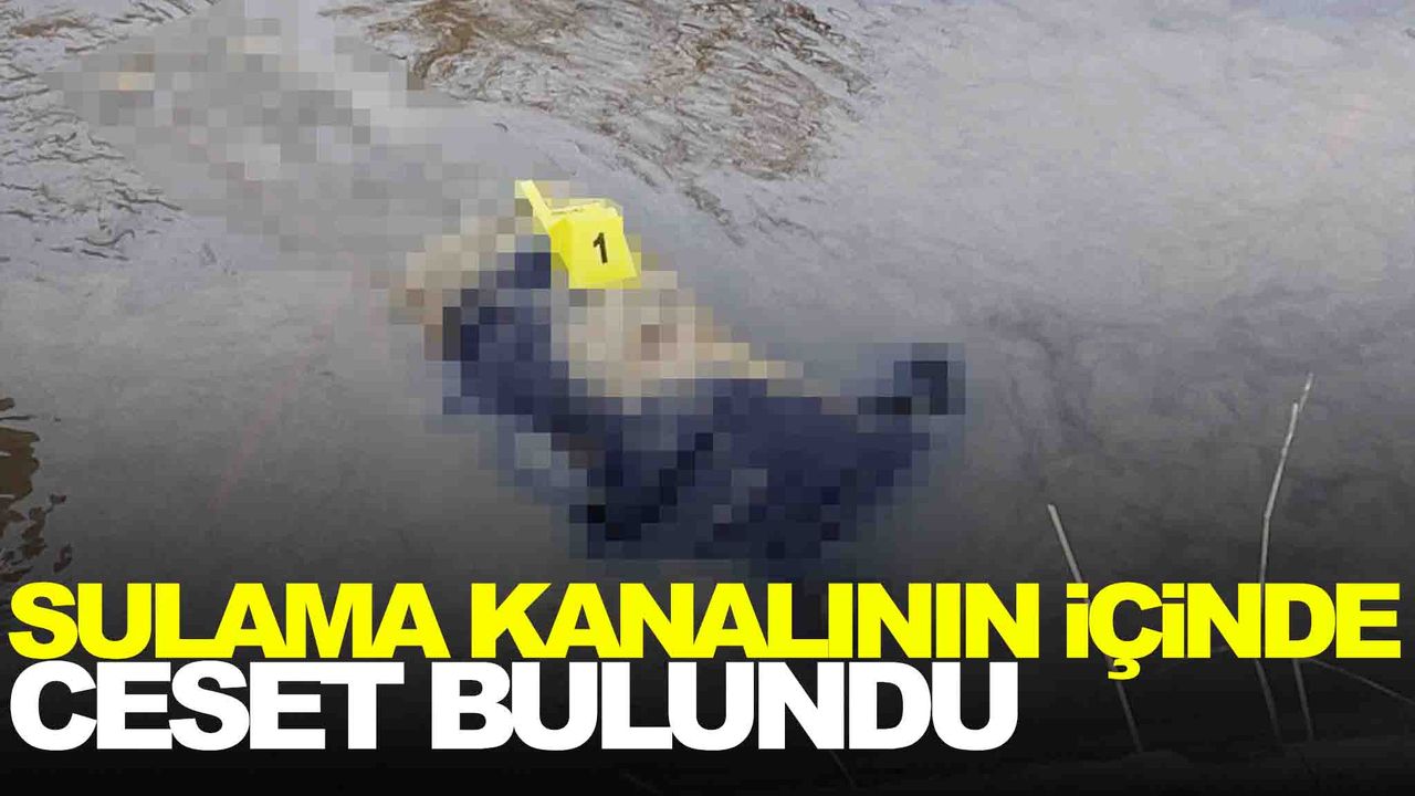 Ege’de acı olay… Sulama kanalında cesedi bulundu