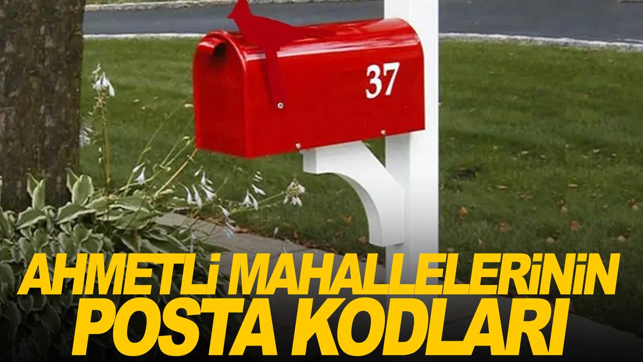 Manisa Ahmetli ilçesi tüm mahalleleri posta kodları
