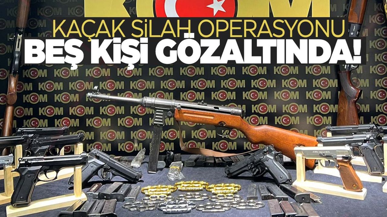 İzmir’de silah tacirlerine baskın!