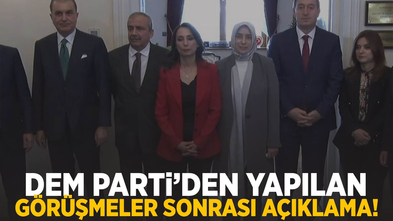 PKK silah bırakacak mı? DEM Parti’den yapılan görüşmeler sonrası açıklama!