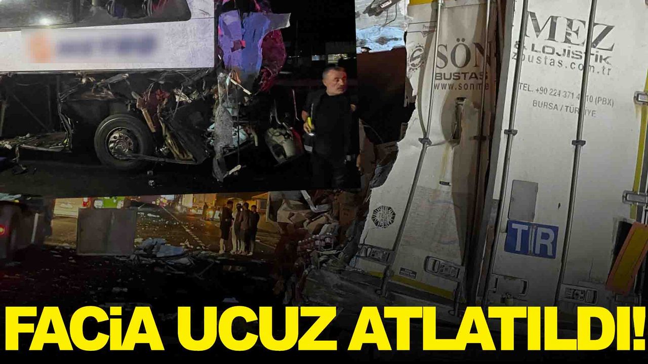 Sakarya’da yolcu otobüsü kaza yaptı!