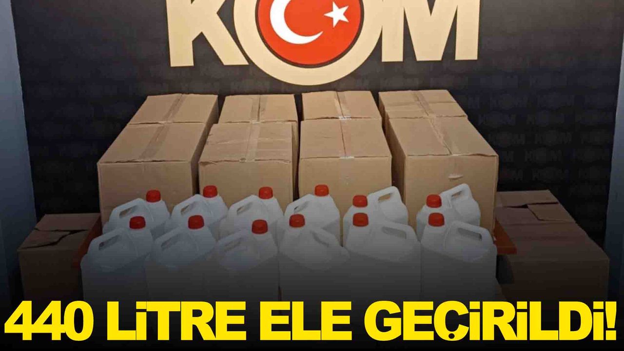 Manisa’da kaçak alkol operasyonu: 440 litre etil alkol ele geçirildi