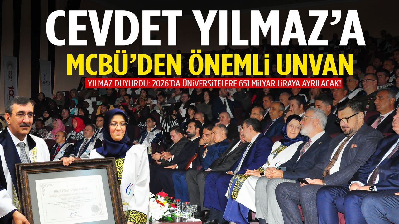 Cumhurbaşkanı Yardımcısı Yılmaz’a MCBÜ’den önemli unvan
