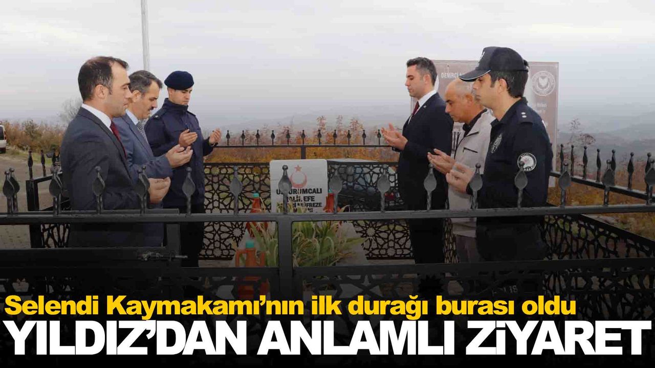 Kaymakamın ilk ziyareti milli mücadele kahramanına!