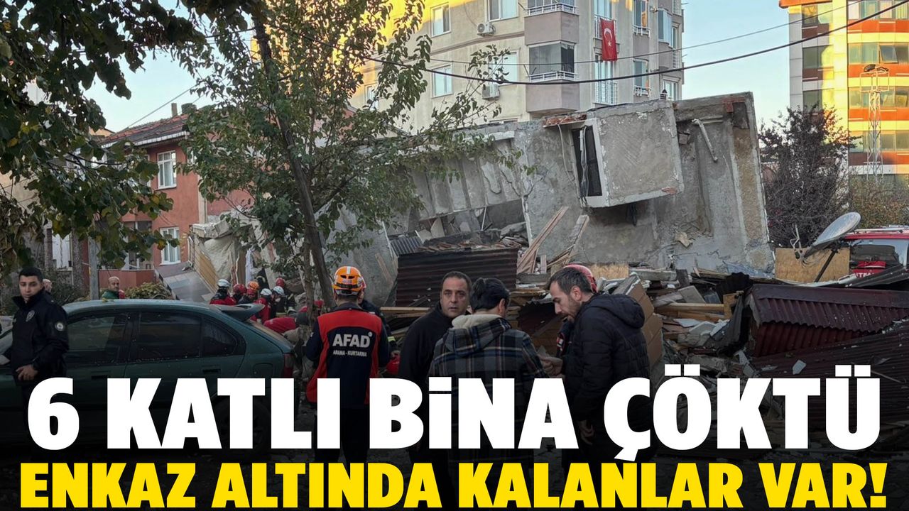 Gebze’de 6 katlı bina çöktü: Enkaz altında kalanlar var!