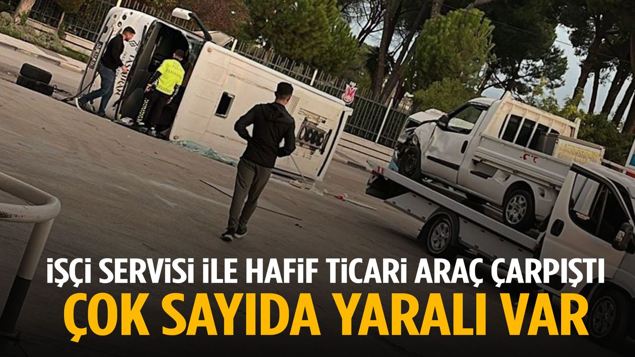 Şehzadeler'de işçi servisi kaza yaptı! Çok sayıda yaralı var…