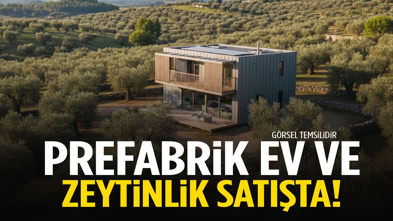 Manisa’da prefabrik ev ve zeytinlik satılıyor!