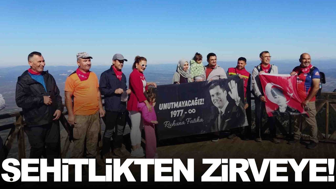 Manisa’da “Şehitlikten Zirveye” 1500 metrelik tırmanış