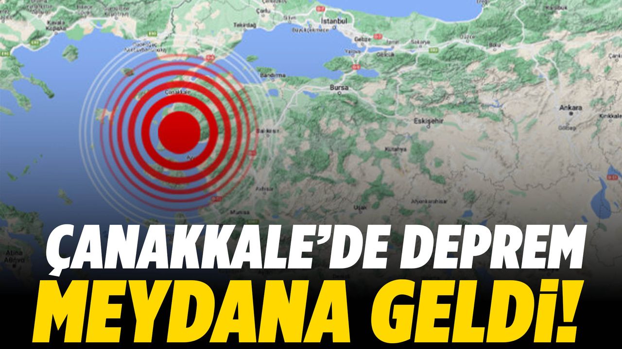 Mersin’den sonra Çanakkale sallandı! 4.0 büyüklüğünde deprem