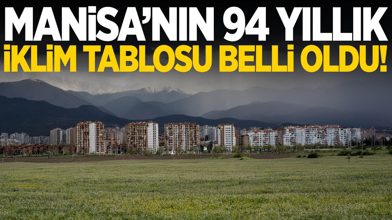 Manisa’nın hava kayıtları belli oldu!